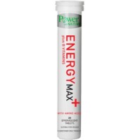 Power Health Energy Max+ Πολυβιταμίνες με γεύση tutti frutti και με γλυκαντικό από στέβια., 20eff.tabs