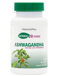 Natures Plus Herbal Actives Ashwagandha 450mg Συμπλήρωμα Διατροφής για Τόνωση & Ενίσχυση Ανοσοποιητικού 60caps