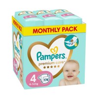 Pampers Premium Care  No 4 (9-14kg) Monthly Pack 1X174 τμχ