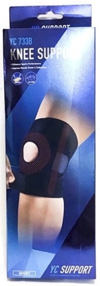 YC Support Επιγονατίδα με Οπή σε Μαύρο χρώμα YC-733B One size