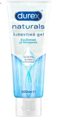 Durex Naturals Λιπαντικό Gel Ενυδατικό με Υαλουρονικό, 100ml