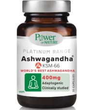 Power Health Platinum Range KSM-66 Ashwagandha | Εκχύλισμα Ashwagandha Υψηλής Ποιότητας 30s