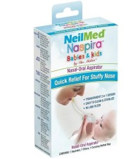 NeilMed Naspira Babies & Kids Ρινικός Αναρροφητήρας για βρέφη & παιδιά, 1 αποφρακτήρας, 7 Φίλτρα & Θήκη Μεταφοράς