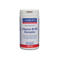 Lamberts Vitamin B100 Complex για ένα Υγιές Νευρικό Σύστημα, 60tabs