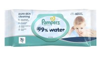 Pampers 99% Water Baby Wipes Μωρομάντηλα με 99% Νερό & Καπάκι 60τμχ
