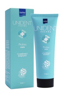 Intermed Unident Pharma Probio Care Οδοντόκρεμα Probio & Βιταμίνη Β12, 75ml