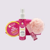 Aloe Colors The Pure Bag – Hair & Body Mist 100ml, Lip Oil Charm 5ml & Μπρελόκ Pom Pon
