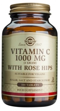 Solgar Vitamin C With Rose Hips 1000mg, 100 Ταμπλέτες