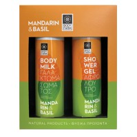Bodyfarm Mandarin-Basil Gift Set Body Milk 250ml & Shower Gel 250ml