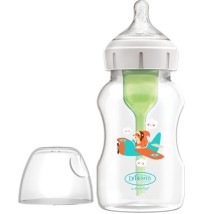 DR.BROWNS Options+ Anti-Colic Bottle Πλαστικό Μπιμπερό με Φαρδύ Λαιμό Θηλή Σιλικόνης Σκίουρος 3m+ 330ml 1τμχ