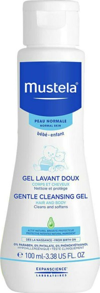 Mustela Gentle Cleansing Gel for Hair & Body Βρεφικό Παιδικό Gel Καθαρισμού για Σώμα και Μαλλιά με Αβοκάντο Βιολογικής Καλλιέργειας 100ml