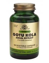 Solgar Gotu Kola Aerial Extract Συμπλήρωμα Διατροφής Ιδανικό για Κιρσώδεις Φλέβες, Κυτταρίτιδα & Διάφορα Δερματικά Προβλήματα, 100veg.caps