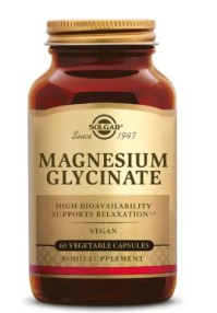 Solgar Magnesium Glycinate Μαγνήσιο Γλυκινικό Υψηλής Απορρόφησης 60 Κάψουλες