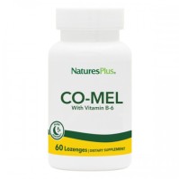 Natures Plus Co-Mel 60 παστίλιες. Φόρμουλα Ιδανικό για την Αντιμετώπιση του jet lag και των Διαταραχών του Ύπνου, χωρίς τις Παρενέργειες των Υπνωτικών Φαρμάκων