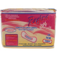 Regina Super Γυναικείες Σερβιέτες Ακράτειας 10τμχ