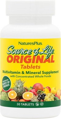 Natures Plus Source Of Life Vegan Συμπλήρωμα Διατροφής 30tabs Mοναδική φόρμουλα με 56 διαφορετικά φυσικά συστατικά, κατάλληλο για φυτοφάγους, υποαλλεργικό, χωρίς γλουτένη.
