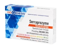VioGenesis Serraprozyme Πρωτεολυτικό Ένζυμο Αλκαλική Πρωτεάση & Aspergillus Oryzae 30 Κάψουλες