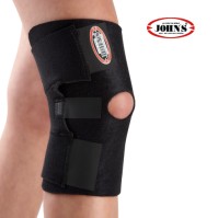 Johns 120215 Wrap Around Black Line Επιγονατίδα με Οπή σε Μαύρο χρώμα One Size, 1 τεμάχιο