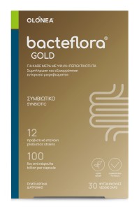 Olonea BacteFlora Gold Συμβιωτικό για την Υγεία & Ομαλή Λειτουργία του Εντέρου με Ultra Υψηλή Περιεκτικότητα, 30vcaps