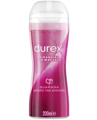Durex Play Massage 2 σε 1 Guarana Διεγερτικό Gel για Μασάζ ή Χρήση ως Λιπαντικό με Guarana, 200ml