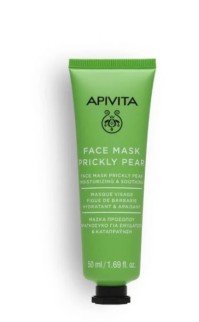Apivita Face Mask Prickly Pear Μάσκα Προσώπου Φραγκόσυκο για Ενυδάτωση & Καταπράυνση, 50ml