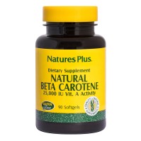Natures Plus Natural Beta Carotene 16mg Συμπλήρωμα Διατροφής Βήτα Καροτίνης 90caps