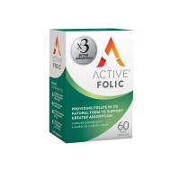 Bionat Active Folic Acid Συμπλήρωμα Φυλλικού Οξέος για την Παραγωγή Κυτταρικής Ενέργειας, 60caps