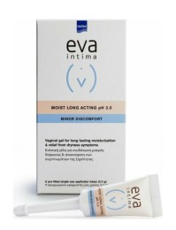 Intermed Eva Intima Moist Long Acting pH 3.0 Υγραντική Κολπική Γέλη για Ανακούφιση της Ξηρότητας, 9x2,5g