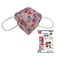 Famex Mask Kids Παιδικές Μάσκες Προστασίας FFP2 NR Unicorns 10 τεμάχια