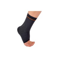 Johns Ελαστική Επιστραγαλίδα με Επιθέματα Σιλικόνης σε Μαύρο χρώμα - 22421 Large