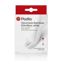Podia Soft Protection Tube Polymer Gel Κύλινδρος Γέλης Προστασίας Δακτύλων Μedium, 2τμχ