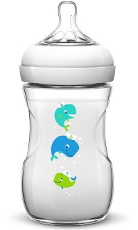 Philips AVENT Natural Μπιμπερό Πλαστικόπλαστικο Φαλαινίτσες SCF627/25 1m+ 260ml