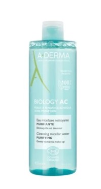 A-Derma Biology AC Νερό Καθαρισμού & Ντεμακιγιάζ με Μικύλλια, 400ml