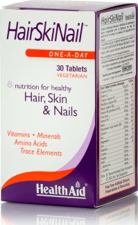 Health Aid Hair Skin Nail Συμπλήρωμα Διατροφής Για Μαλλιά - Νύχια - Δέρμα 30 Ταμπλέτες