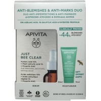 Apivita Promo Just Bee Clear Serum 30ml & Δώρο Blemish Control Mattifying Moisturizer  Κρέμα Προσώπου 15ml