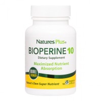Natures Plus Bioperine 10mg Συμπλήρωμα Διατροφής για Βελτίωση της Γαστρεντερικής Απορρόφησης Θρεπτικών Συστατικών 90 caps