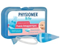Physiomer Baby Nasal Aspirator & 5 Προστατευτικά Φίλτρα Ρινικός Αποφρακτήρας για Βρέφη 6τμχ