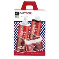 Bodyfarm Gift Box Sandalwood (Περιλαμβάνει Αφρόλουτρο Σώματος 250ml-Γαλάκτωμα Σώματος 250ml-Scrub Σώματος 200ml)