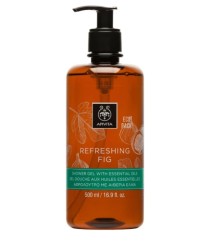 Apivita Refreshing Fig Αφρόλουτρο Σώματος με Αιθέρια Έλαια Ecopack 500ml