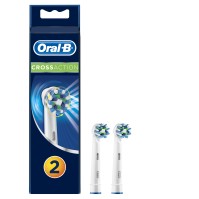 Oral-B Cross Action Ανταλλακτικές Κεφαλές Ηλεκτρικής Οδοντόβουρτσας, 2τμχ