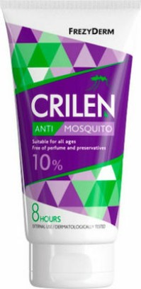 Frezyderm Crilen Anti-Mosquito Ενυδατικό Εντομοαπωθητικό Γαλάκτωμα Κατά των Κουνουπιών με 10% IR3535, 150ml
