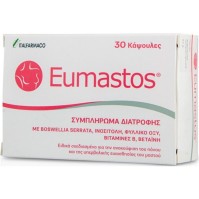 Italfarmaco Eumastos Συμπλήρωμα Διατροφής για την Ανακούφιση του Πόνου & Υπερβολικής Ευαισθησίας του Μαστού, 30 κάψουλες