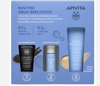 Apivita Aqua Beelicious Promo Pack Σετ Ενυδάτωσης Προσώπου SPF30 με Χρώμα & Booster 10ml + Black Detox Gel Καθαρισμού 15ml