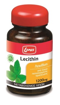 Lanes Lecithin 1200mg Φυσικός Λιποδιαλύτης για Μεταβολισμό των Λιπών, 75caps