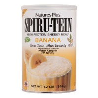 Natures Plus Spiru-Tein Banana 544gr Πρωτεϊνούχο Υποκατάστατο Γεύματος Χαμηλών Θερμίδων με Σπιρουλίνα με Γεύση Μπανάνα