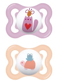 Mam Air Ορθοδοντική Πιπίλα Σιλικόνης με Θηλή Skinsoft  120SGc για 2-6 μηνών Ροζ, 2τμχ