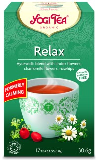 Yogi Tea Relax Βιολογικό Τσάι για την Υπερένταση & το Άγχος 17 Φακελάκια 30.6g
