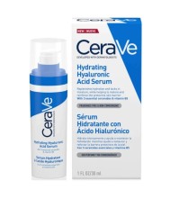 CeraVe Hydrating Hyaluronic Acid Serum Ορός Eνυδάτωσης Προσώπου με Yαλουρονικό Oξύ & 3 Aπαραίτητα Ceramides για ξηρή Επιδερμίδα, 30ml