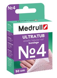 Medrull Ultra Tub Elastic Tubular Net Bandage, Ελαστικός Δικτυωτός Επίδεσμος (Δίχτυ) Ν4 (2.7 x 50cm)