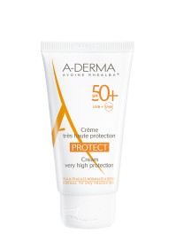 A-Derma Protect Creme SPF50+ Sans Parfum Αντηλιακή Κρέμα Προσώπου Χωρίς Άρωμα Πολύ Υψηλής Προστασίας για Κανονικές προς Ξηρές Επιδερμίδες, 40ml